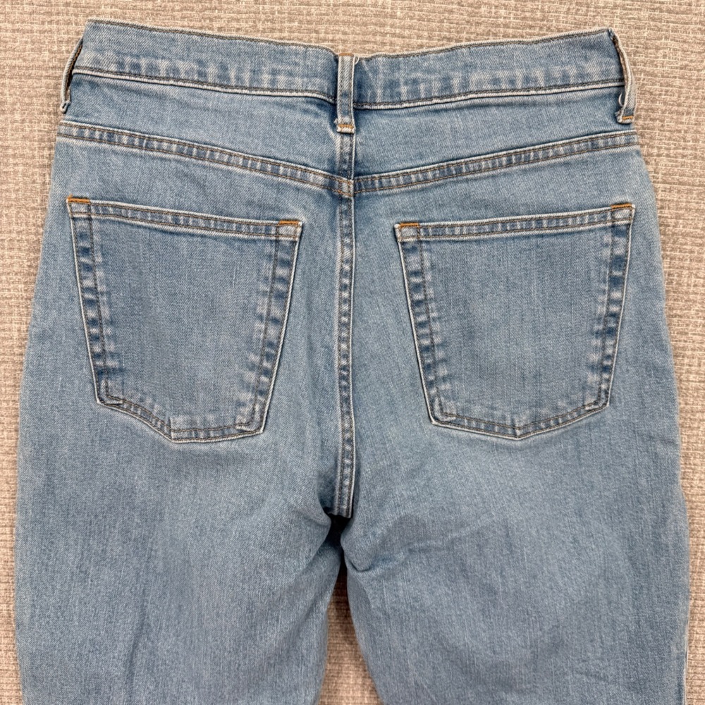 Everlane High Waist Straight Leg Jeans Light Wash Denim Women Size 28 - Picture 9 of 10